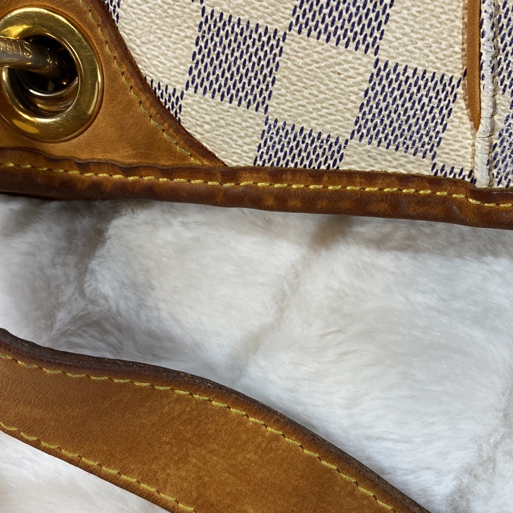 Authentic Louis Vuitton Galliera PM Damier Azur in cream blue with gold hardware - Picture 10 of 16